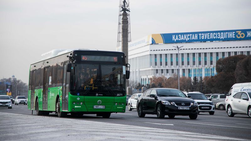 Алматы, автобус Алматының қоғамдық көліктері жаңа тарифпен жұмыс істей бастады