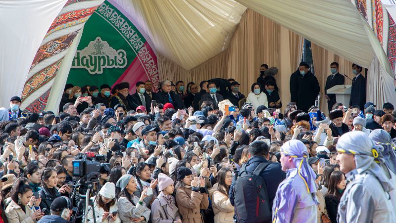 президент Казахстана на Наурыз