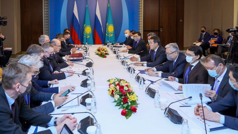 Встреча глав правительств Казахстана и России