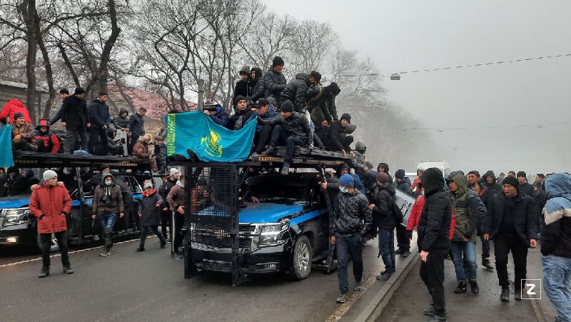 беспорядки январь Алматы