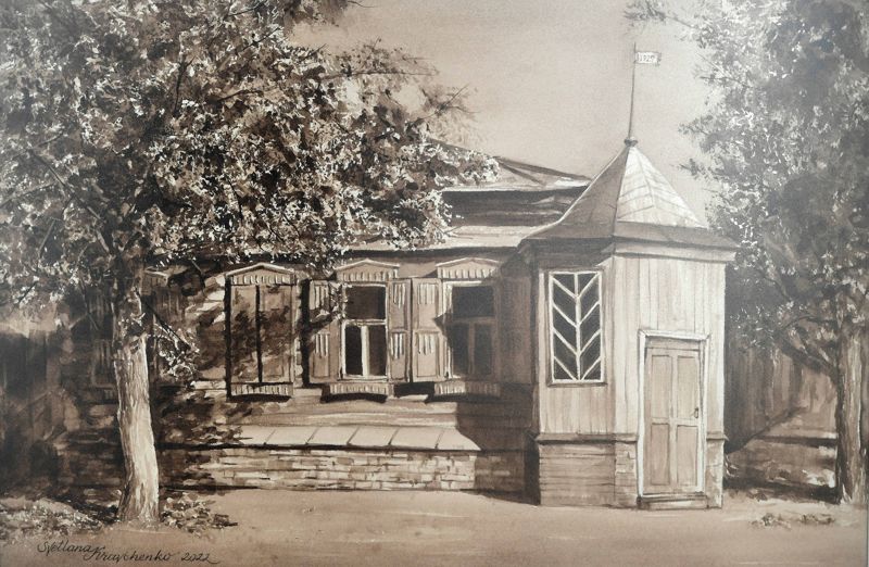 картины в жанре портрета, пейзажа и натюрморта, акварелист Светлана Кравченко, вернисаже в областном художественном музее.