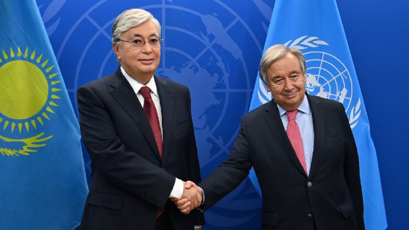 президент Казахстана и генсек ООН
