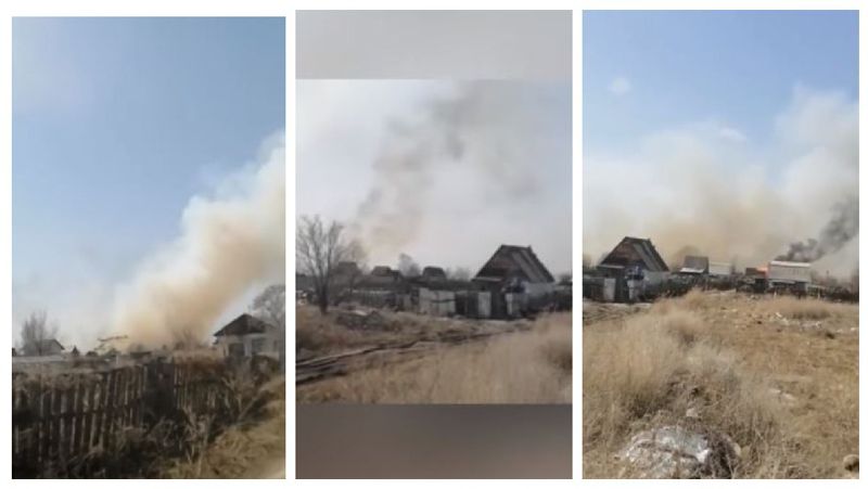 пожар на дачных участках комментарий ДЧС, дачи, пожар