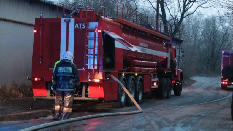 Автобус өртенді Төтенше жағдай