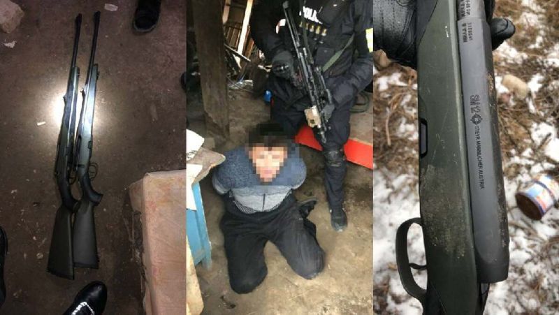 В центре Алматы задержаны двое мужчин с оружием