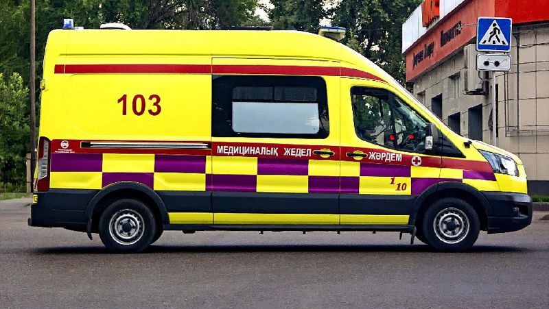 Жедел жәрдем көлігі Павлодар, мектеп, оқушы, бұрыш баллоны
