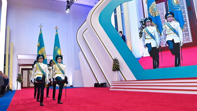 Акорда опубликовала фотографии с инаугурации президента