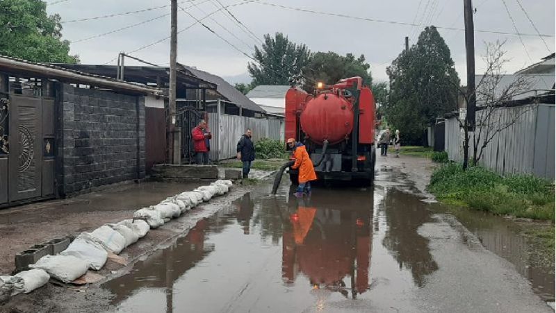 Қатты жауын-шашын салдары Төтенше жағдай