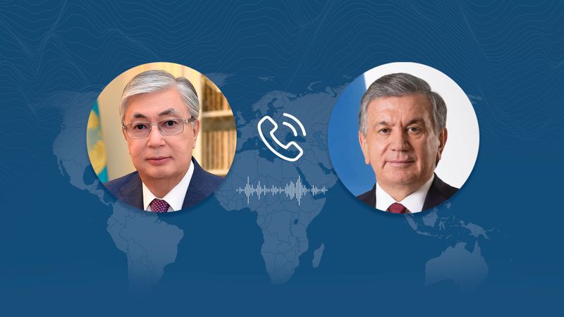 Токаев, Мизиёев Токаев провел телефонный разговор с президентом Узбекистана Шавкатом Мирзиёевым