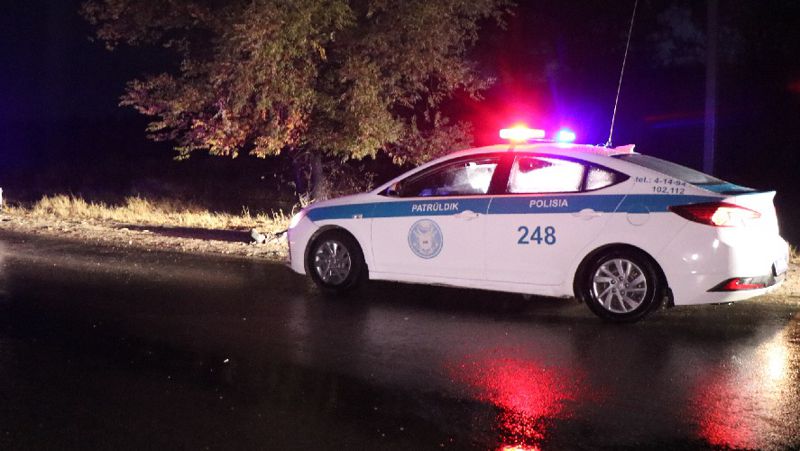 Полиция көлігі Жамбыл облысы, жол-көлік апаты, қылмыс