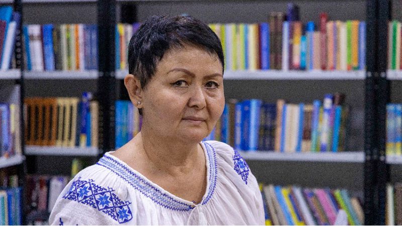 кітапхана меңгерушісі Ләйла Баймолдина
