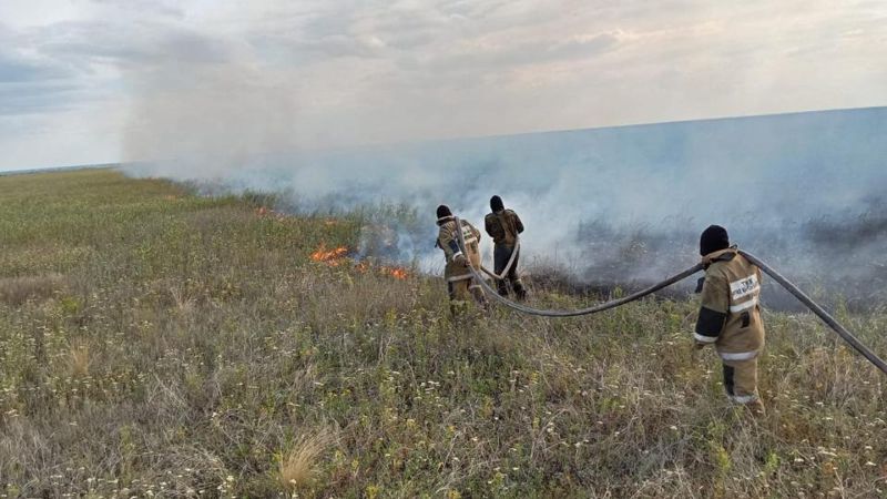 БҚО, өрт, Круглоозерное кенті, Вишневая балка бау-бақша серіктестігі