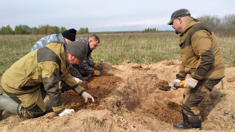 Поисковики Под Москвой нашли останки казахского солдата