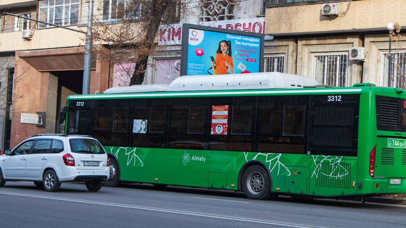 Схему нового автобусного маршрута показали в акимате Алматы