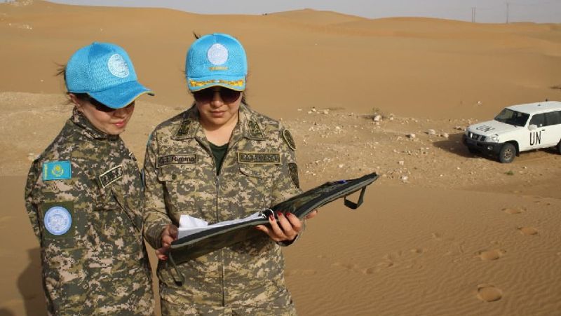 женщины военные Казахстан