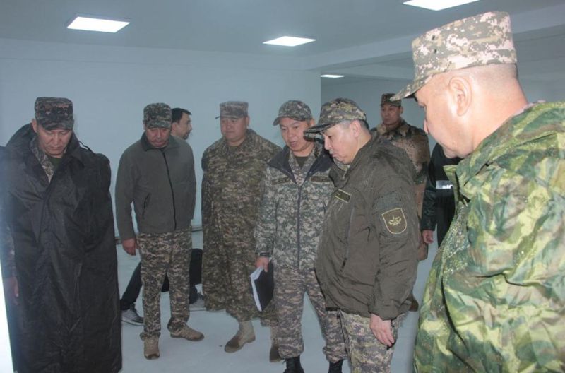 Мұхамеджан Таласов, жылыту маусымы, әскери нысандар, тексеріс