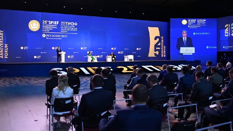 Форум Президент Казахстана Касым-Жомарт Токаев, Петербургский международный экономический форум