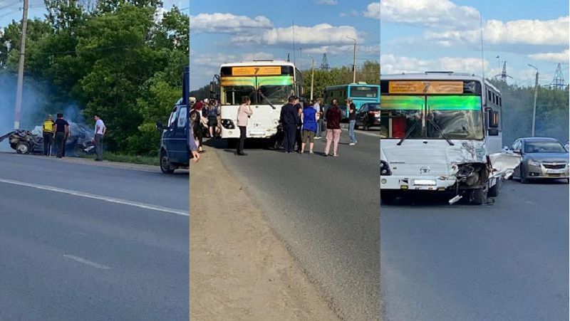Жолаушылар автобусы Жол апаты