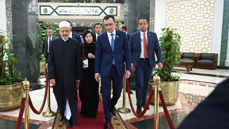 Маулен Ашимбаев посетил церемонию открытия мечети Султана Бейбарса в Египте 