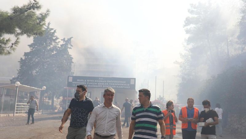 пожар в отеле Мармариса