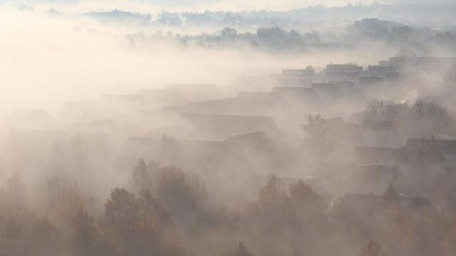 Дымом заволокло Северо-Казахстанскую область