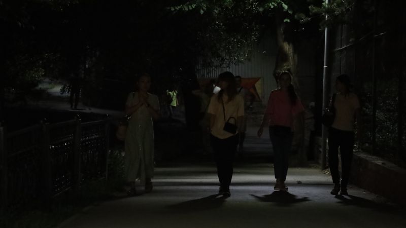 освещение, ночные улицы Алматы, электроэнергия