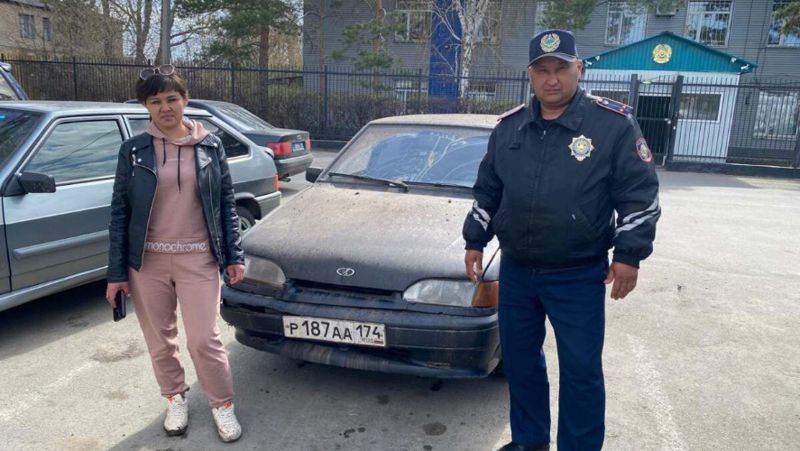 Хозяйка машины и полицейский Подросток угнал в Костанайской области