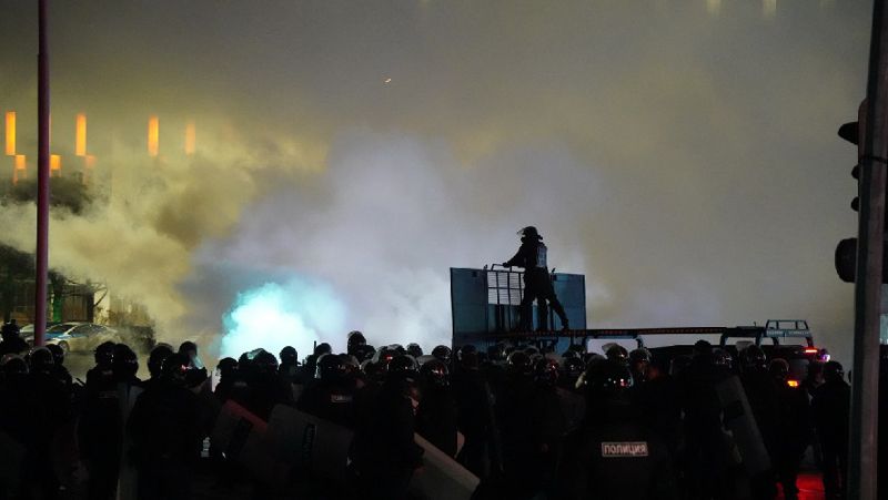 Столкновения в Алматы спланированное нападение