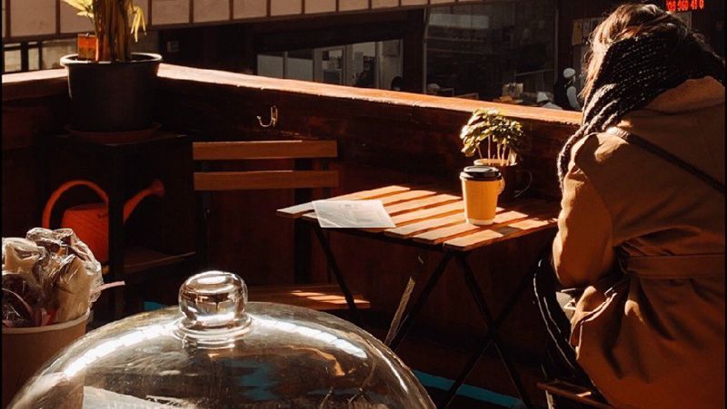 Көкбазардағы кафе