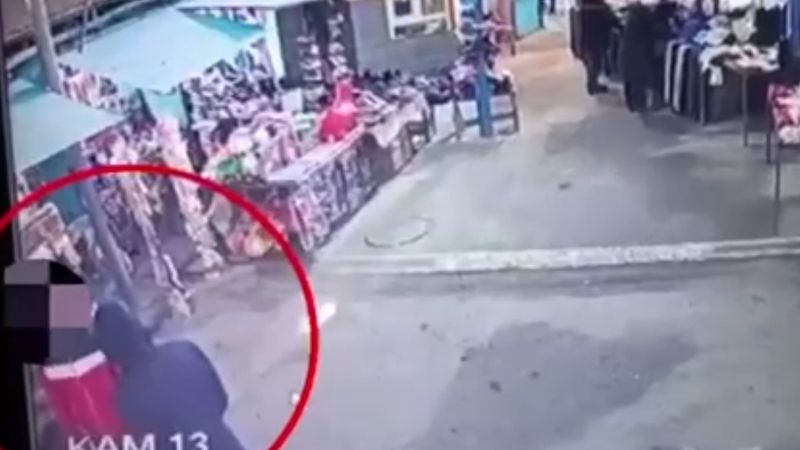 Неудачная попытка ограбления в Таразе попала на видео