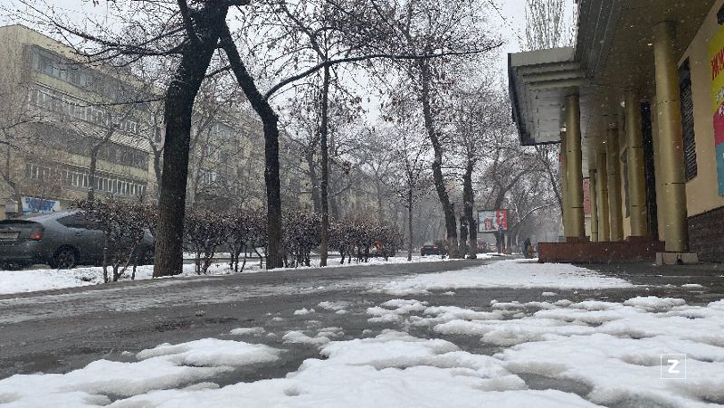 алматы, снегопад, фоторепортаж