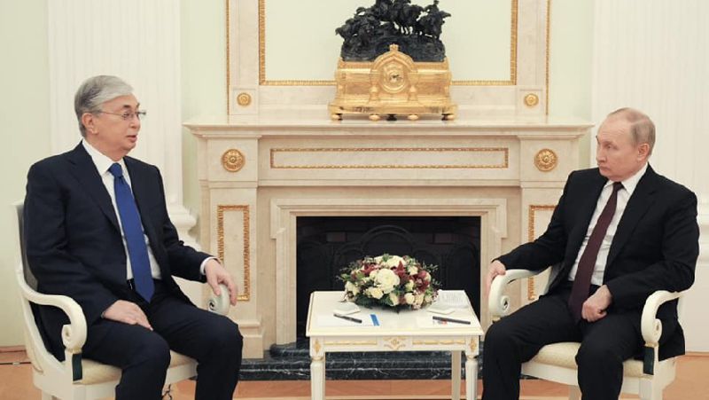 Токаев и Путин встреча