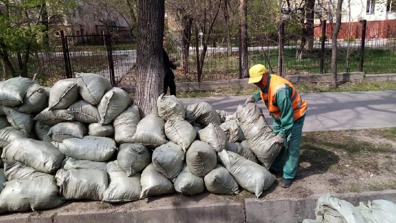 мусор, субботник, алматы мусор, субботник, алматы