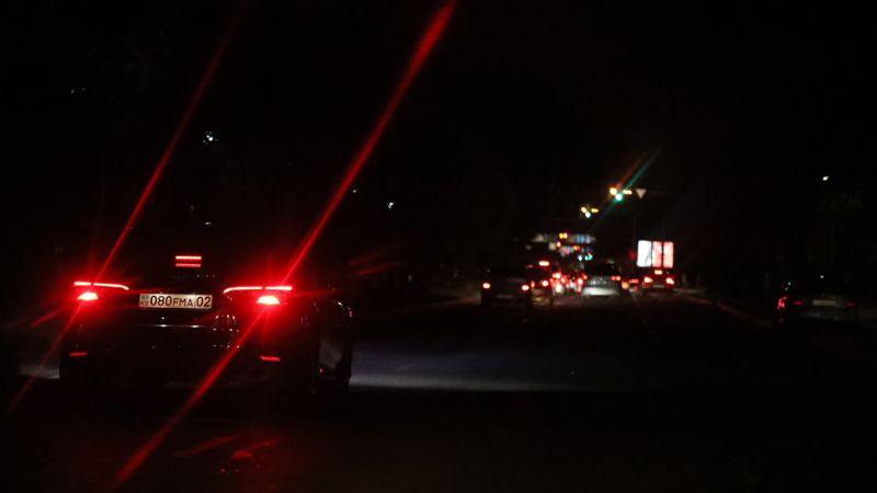 освещение, ночные улицы Алматы, электроэнергия