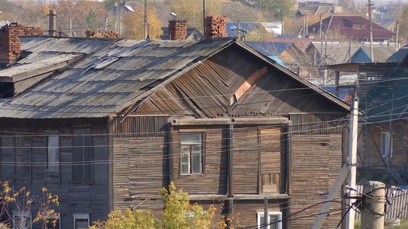 Аварийный дом в Петропавловске