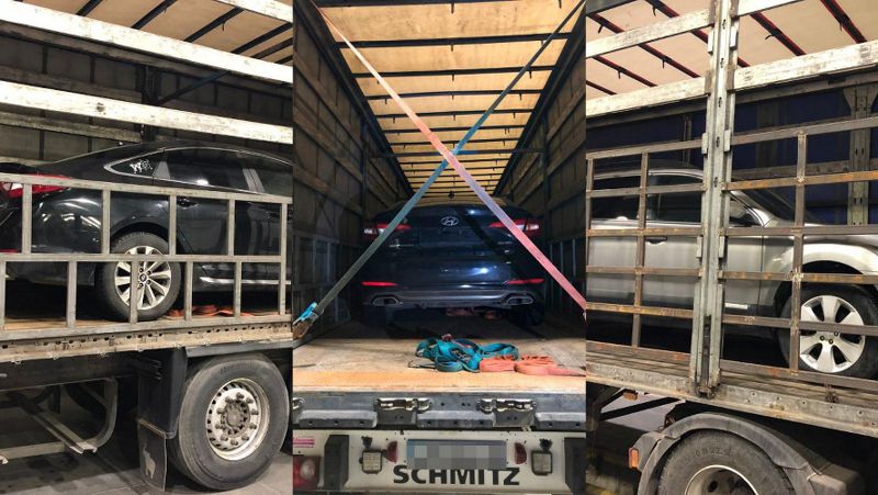 Партия легковых автомобилей КНБ задержало