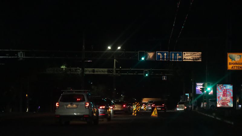 освещение, ночные улицы Алматы, электроэнергия