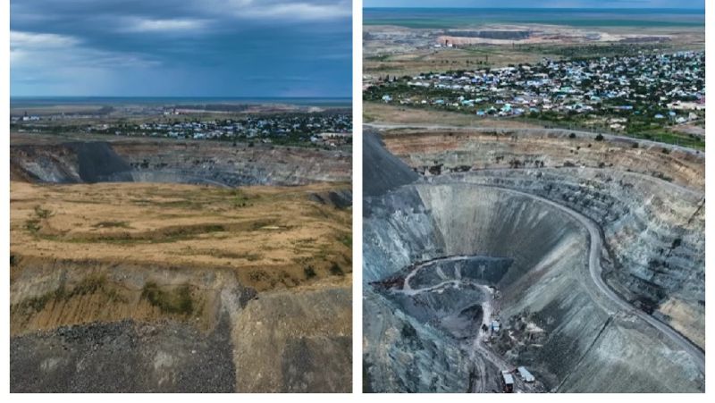 крупнейшую в мире шахту по добыче хромитовой руды в Актюбинской области