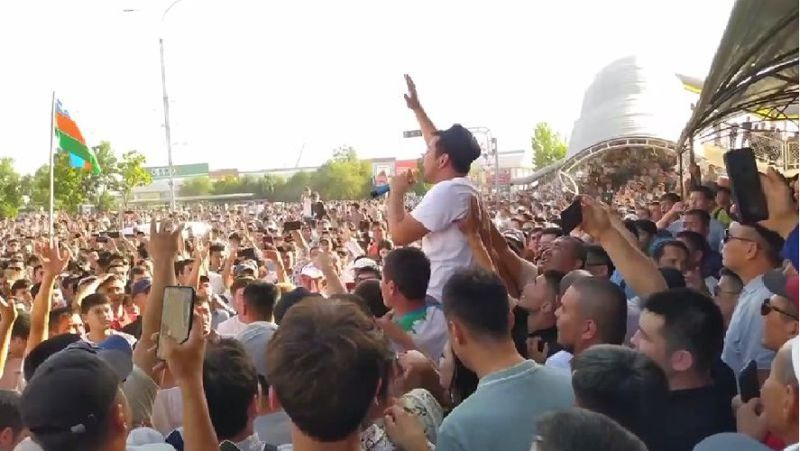 Өзбекстандағы митингі Қарақалпақстан
