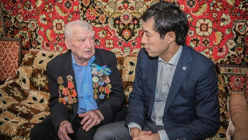 В ЗКО ветеран Великой Отечественной войны отметил свое 98-летие