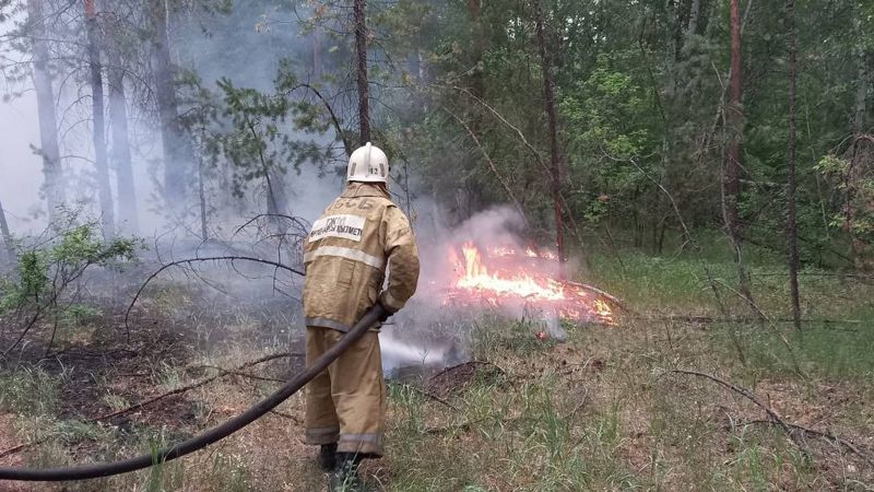 пожар в Абайской области