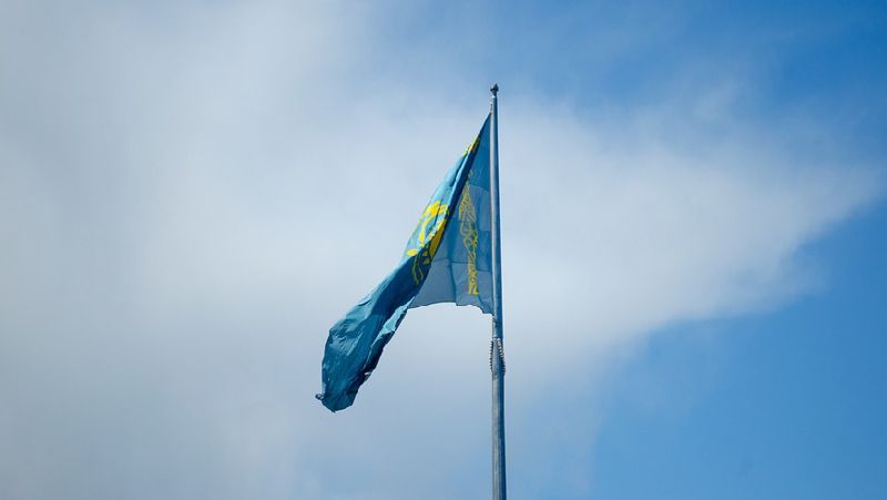 Флаг РК в Атырау