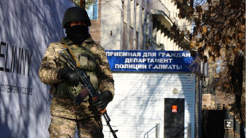 Антитеррористік операция Антитеррористік операция, көше жабылуы, Алматы