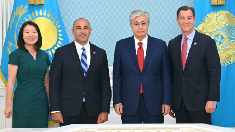 Тоқаев Тоқаев АҚШ делегациясымен кездесті