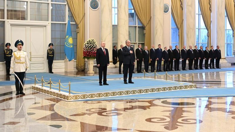 Токаев и Путин в Акорде
