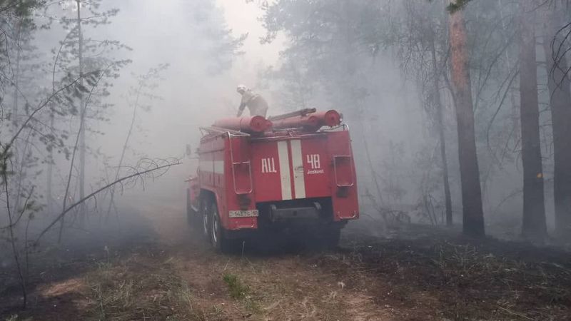 пожар в Абайской области пожар в Абайской области