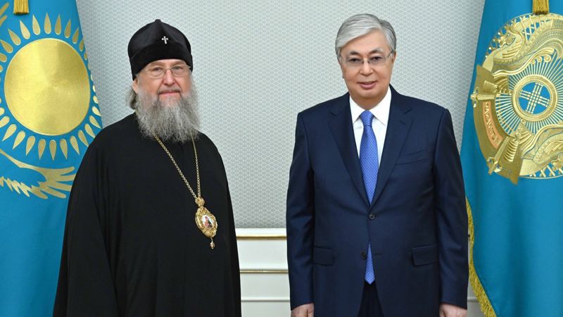 Президент Астана және Қазақстан митрополиті Александрды қабылдады Президент Астана және Қазақстан митрополиті Александрды қабылдады