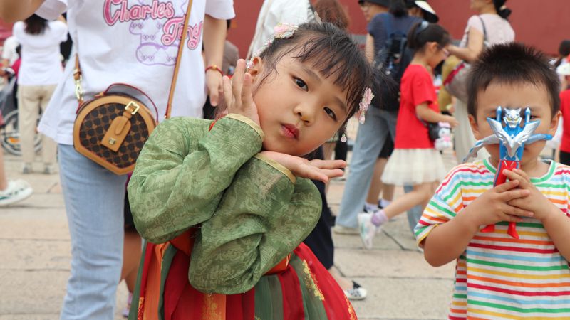 Китай Пекин дети национальная одежда 