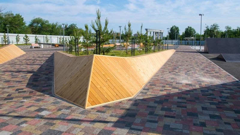 Крупнейшую скейт-площадку в Казахстане построили в Конаеве