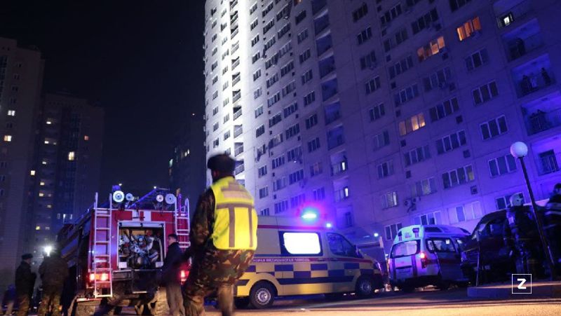 пожар в ЖК Алтын-Булак-2 ЧС, полиция